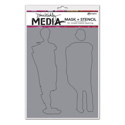 Ranger Industries Giant Funky Silhouettes Media Stencil - Lilly Grace Crafts