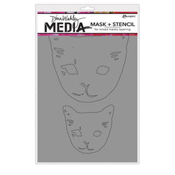 Ranger Industries Cat Head Masks - Media Stencil - Lilly Grace Crafts