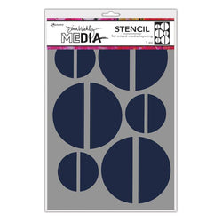 Ranger Industries Large Halves - Dina Wakley Media Stencils - Lilly Grace Crafts