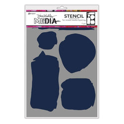 Ranger Industries Uneven Shapes - Dina Wakley Media Stencils - Lilly Grace Crafts
