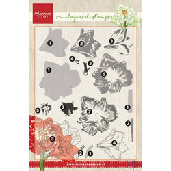 Marianne Design Tinys amaryllis (layering) - Lilly Grace Crafts