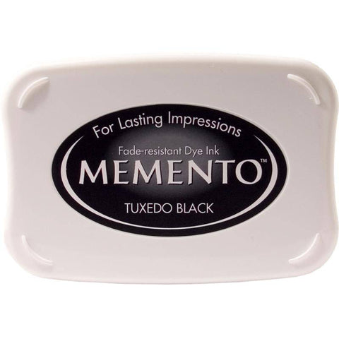 Tsukineko Tuxedo Black Memento Dye Ink Pad - Lilly Grace Crafts