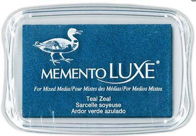 Tsukineko Memento Luxe Ink Pad Teal Zeal - Lilly Grace Crafts