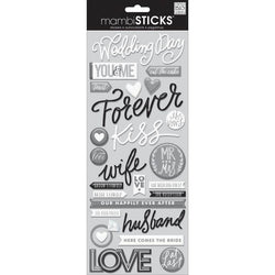 Me And My Big Ideas MAMBI Sticks - Epoxy Stickers - Wedding Day - Lilly Grace Crafts