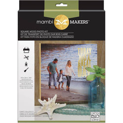 Me And My Big Ideas MAMBI Square Wood Photo Kit - Lilly Grace Crafts