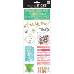 Me And My Big Ideas Clear Stickers - Delight In The Beauty - Lilly Grace Crafts