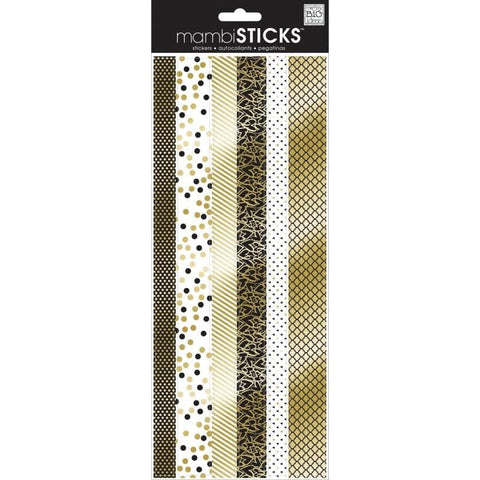 Me And My Big Ideas Stickers - Gold Black and White Border - Lilly Grace Crafts
