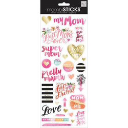 Me And My Big Ideas Clear Stickers - Super Mom - Lilly Grace Crafts