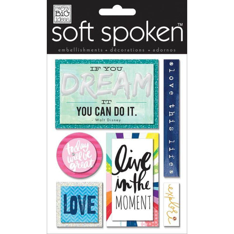 Me And My Big Ideas Soft Spoken Embellishments If You Dream - Lilly Grace Crafts