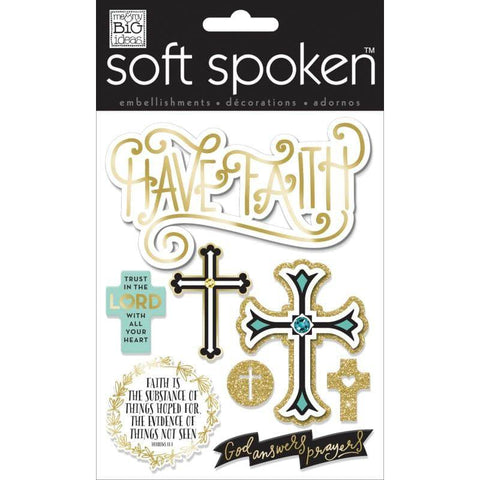 Me And My Big Ideas Soft Spoken Embellishments Trust in the Lord - Lilly Grace Crafts