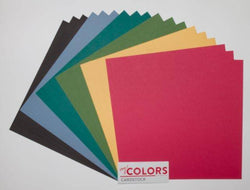My Colors 12x12 inch Dark Colors Cardstock Bundle No. 1 18 pcs - Lilly Grace Crafts