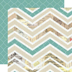 All is Bright - Chevron Paper 25 sheets - Lilly Grace Crafts