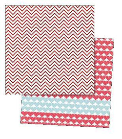 Cupids Arrow - Chevron Foiled Paper 10 - Lilly Grace Crafts