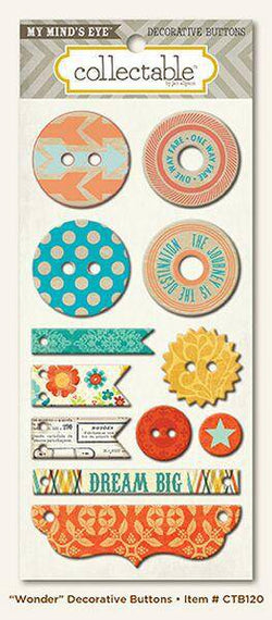 Notable - Wonder Decorative Buttons - Lilly Grace Crafts