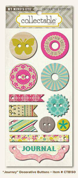 Memorable - Journey Decorative Buttons - Lilly Grace Crafts