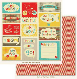 Boy Crazy - Boy Crazy Tags Paper 25 sheets - Lilly Grace Crafts