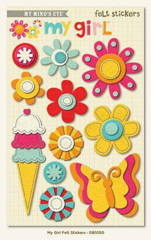 My Girl - My Girl Felt Stickers - Lilly Grace Crafts