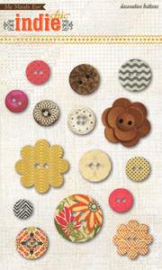 Indie Chic - Direction Buttons - Lilly Grace Crafts