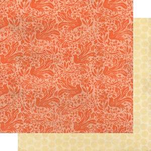 Indie Chic - Pictures Damask Paper - Lilly Grace Crafts