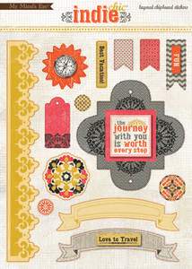 Indie Chic - Travel Layered Chipboard - Lilly Grace Crafts