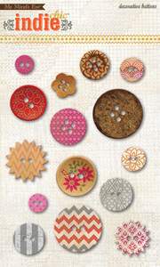 Indie Chic - Dreams Buttons - Lilly Grace Crafts