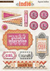 Indie Chic - Create Layered Sticker - Lilly Grace Crafts