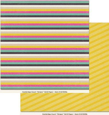Kate and Co - Stripes Paper (10) - Lilly Grace Crafts
