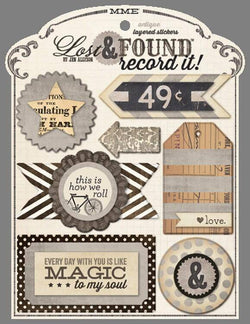 Lost and Found Antique - Antique Layered Stickers - Lilly Grace Crafts