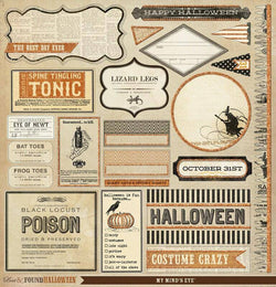 Lost and Found Halloween - LFH Glitrd Accessories Sheet - Lilly Grace Crafts