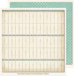 Miss Caroline - Adventures Record 12x12 Paper - Lilly Grace Crafts