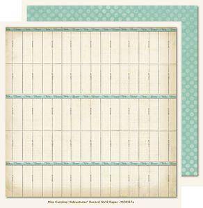 Miss Caroline - Adventures Record 12x12 Paper - Lilly Grace Crafts