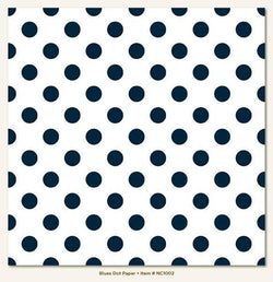 Necessities - Blues Dot Paper - Lilly Grace Crafts