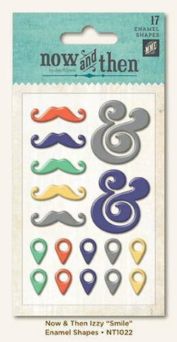 Now and Then - Smile Enamel Shapes Sold in Singles - Lilly Grace Crafts