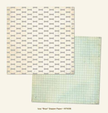 Now and Then - Boys Dapper 12x12 inch Paper Packaged in 10s - Lilly Grace Crafts
