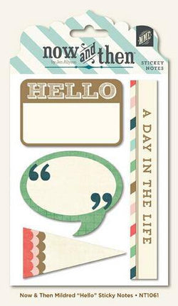 Now and Then - Hello Sticky Notes Sold in Singles - Lilly Grace Crafts