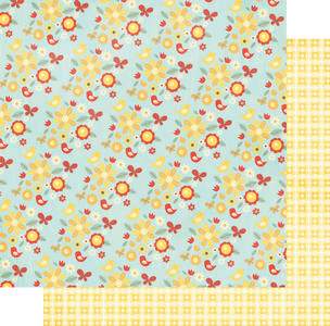 On the Sunny Side - In Bloom In 12x12 25 sheets - Lilly Grace Crafts