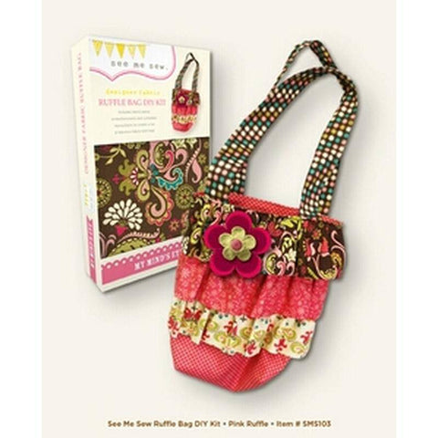 My Minds Eye Ruffle Bag (Pink) - Lilly Grace Crafts