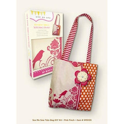 My Minds Eye Tote Bag (Pink Finch) - Lilly Grace Crafts