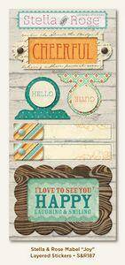 Stella and Rose - Joy Layered Stickers - Lilly Grace Crafts