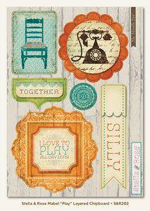 Stella and Rose - Play Layered Chipboard - Lilly Grace Crafts