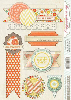 The Sweetest Thing - Happy Layered Sticker - Lilly Grace Crafts