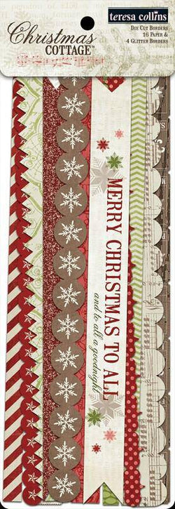 Christmas Cottage Border Strips - Lilly Grace Crafts