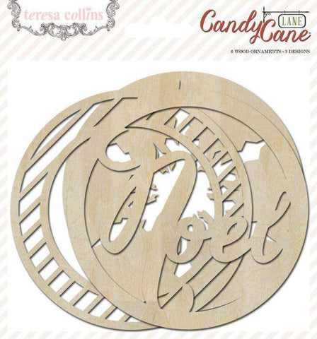 Candy Cane Lane Wood Ornaments - Lilly Grace Crafts