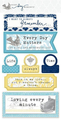 Everyday Moments Layered Stickers - Lilly Grace Crafts