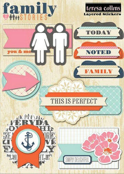 Family Stories Layered Stickers - Lilly Grace Crafts