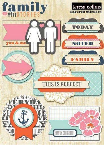 Family Stories Layered Stickers - Lilly Grace Crafts