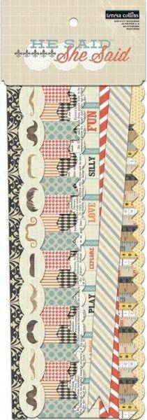 He Said, She Said Border Strips - Lilly Grace Crafts