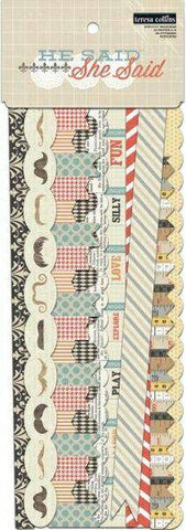 He Said, She Said Border Strips - Lilly Grace Crafts