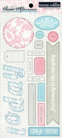 Sweet Afternoon Chipboard Elements No.2 - Lilly Grace Crafts
