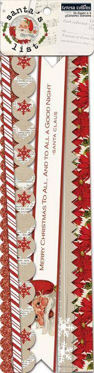 Santas List Border Strips - Lilly Grace Crafts